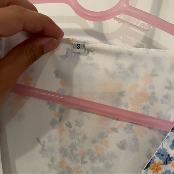 Floral ruffle sleeve swing dress - Picture 5 of 5